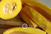 Цукаты из тыквы без варки - Шаг 1 Цукаты из тыквы без варки - Шаг 1