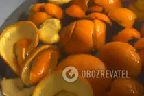Цукати з мандаринових кірок - Крок 1 Цукати з мандаринових кірок - Крок 1