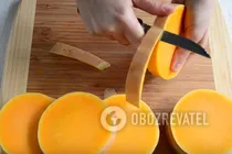 Цукаты из тыквы в духовке - Шаг 1 Цукаты из тыквы в духовке - Шаг 1