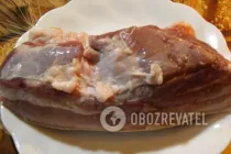 Щековина в мультиварке - Шаг 1 Щековина в мультиварке - Шаг 1