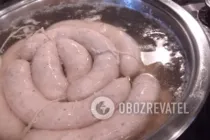 Домашняя куриная колбаса в духовке - Шаг 7 Домашняя куриная колбаса в духовке - Шаг 7