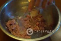 Домашня куряча ковбаса в харчовій плівці - Крок 3 Домашня куряча ковбаса в харчовій плівці - Крок 3