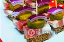 Канапе з салом - Крок 7 Канапе з салом - Крок 7