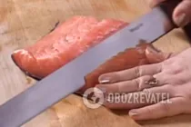 Канапе с семгой - Шаг 3 Канапе с семгой - Шаг 3
