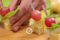 Канапе с сыром и виноградом - Шаг 6 Канапе с сыром и виноградом - Шаг 6