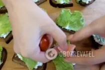 Канапе с колбасой - Шаг 5 Канапе с колбасой - Шаг 5