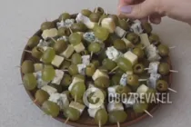 Канапе с маслинами - Шаг 7 Канапе с маслинами - Шаг 7