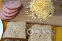 Тосты с сыром - Шаг 5 Тосты с сыром - Шаг 5