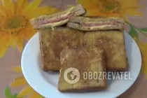 Тосты с сыром - Шаг 8 Тосты с сыром - Шаг 8