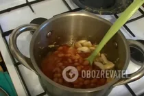 Суп с фасолью и грибами - Шаг 5 Суп с фасолью и грибами - Шаг 5