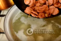 Суп с сосисками - Шаг 6 Суп с сосисками - Шаг 6