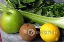 Смузи с сельдереем - Шаг 1 Смузи с сельдереем - Шаг 1