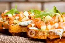 Брускетта с лососем - Шаг 7 Брускетта с лососем - Шаг 7