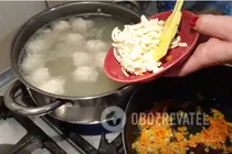Сирний суп з фрикадельками - Крок 7 Сирний суп з фрикадельками - Крок 7