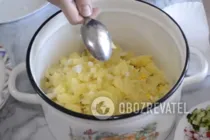 Окрошка с колбасой - Шаг 3 Окрошка с колбасой - Шаг 3