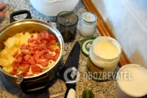 Окрошка на бульйоні - Крок 3 Окрошка на бульйоні - Крок 3