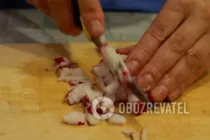 Окрошка з сьомгою - Крок 4 Окрошка з сьомгою - Крок 4