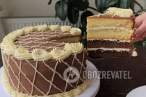 Торт "Золотой ключик" - Шаг 10 Торт "Золотой ключик" - Шаг 10