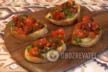 Брускетта з помідорами - Крок 7 Брускетта з помідорами - Крок 7