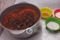 Соус зі слив з каррі - Крок 5 Соус зі слив з каррі - Крок 5