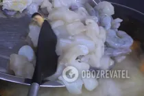 Суп с морепродуктами - Шаг 11 Суп с морепродуктами - Шаг 11