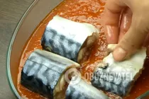 Скумбрия в томатном соусе - Шаг 6 Скумбрия в томатном соусе - Шаг 6