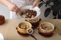 Картошка с грибами в горшочках - Шаг 4 Картошка с грибами в горшочках - Шаг 4