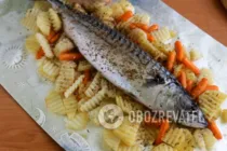 Скумбрія запечена з овочами - Крок 6 Скумбрія запечена з овочами - Крок 6