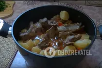 Жаркое с ребрышками - Шаг 7 Жаркое с ребрышками - Шаг 7
