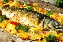 Скумбрія запечена з овочами - Крок 8 Скумбрія запечена з овочами - Крок 8