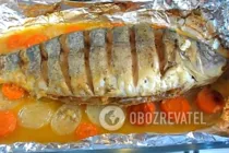 Карп запеченный с овощами - Шаг 9 Карп запеченный с овощами - Шаг 9