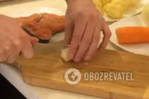 Рыба, запеченная в фольге - Шаг 1 Рыба, запеченная в фольге - Шаг 1