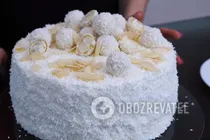 Торт "Рафаэлло" - Шаг 9 Торт "Рафаэлло" - Шаг 9
