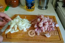 Смажена картопля з печерицями - Крок 1 Смажена картопля з печерицями - Крок 1