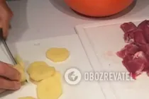 Жареная картошка с мясом - Шаг 2 Жареная картошка с мясом - Шаг 2