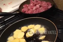 Жареная картошка с мясом - Шаг 5 Жареная картошка с мясом - Шаг 5