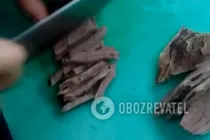 Салат с говядиной и грибами - Шаг 2 Салат с говядиной и грибами - Шаг 2