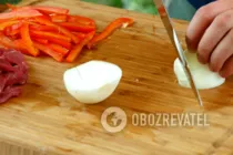 Салат з яловичиною та огірками - Крок 4 Салат з яловичиною та огірками - Крок 4