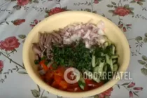 Салат с говяжьим языком - Шаг 6 Салат с говяжьим языком - Шаг 6