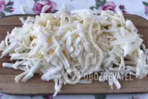 Салат с языком и грибами - Шаг 6 Салат с языком и грибами - Шаг 6