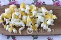 Салат с языком и грибами - Шаг 7 Салат с языком и грибами - Шаг 7