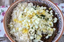 Салат с языком и грибами - Шаг 8 Салат с языком и грибами - Шаг 8
