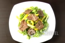 Салат с говядиной и овощами - Шаг 8 Салат с говядиной и овощами - Шаг 8