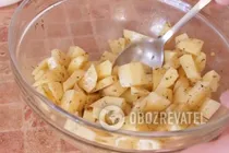 Жареная картошка в микроволновке - Шаг 4 Жареная картошка в микроволновке - Шаг 4