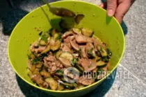 Салат с языком и огурцом - Шаг 11 Салат с языком и огурцом - Шаг 11