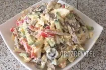 Салат с отварным языком - Шаг 8 Салат с отварным языком - Шаг 8