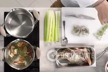 Томатный суп с морепродуктами - Шаг 4 Томатный суп с морепродуктами - Шаг 4