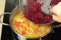 Постный борщ с фасолью - Шаг 7 Постный борщ с фасолью - Шаг 7