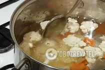 Овощной суп с цветной капустой - Шаг 3 Овощной суп с цветной капустой - Шаг 3