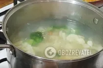 Овощной суп с цветной капустой - Шаг 6 Овощной суп с цветной капустой - Шаг 6